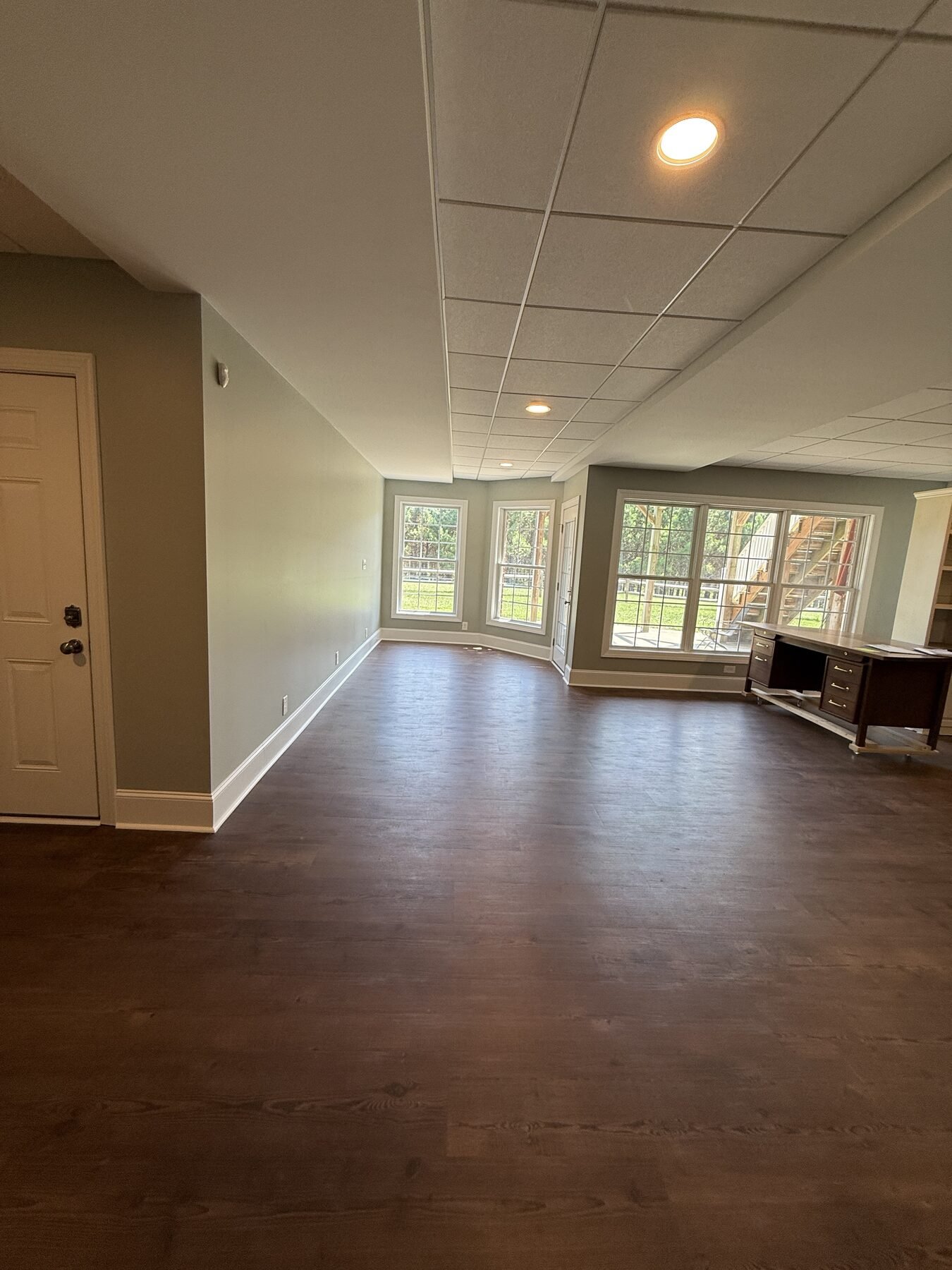 Basement remodeling planned from the structure outward